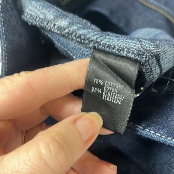 Lafayette 148 New York Toggle Closure Denim Skirt - Picture 5 of 6